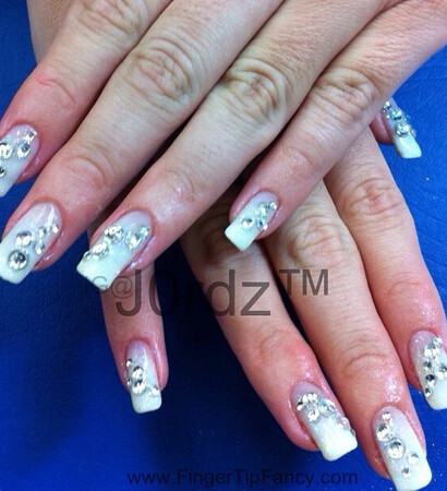 crystals, nails and white
