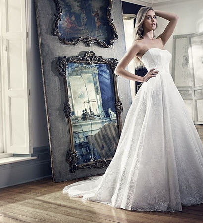 wedding dress, dress and bride
