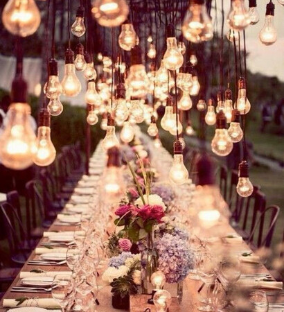 lights, table and my