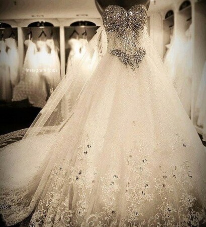 diamonds, lace and dress