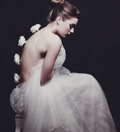 wedding dress, girl and strange