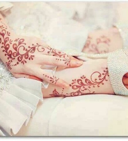 bride, henne and Tattoos