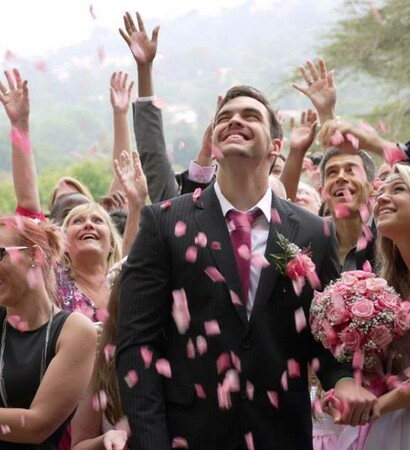 fairytale, rose petals and bride