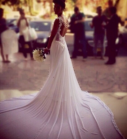 dress, bride and once in a lifetime