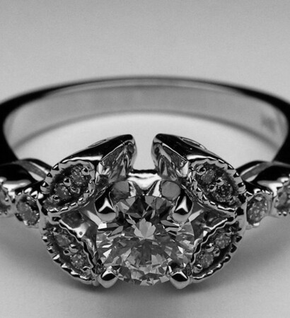 black and white, engagementring and love