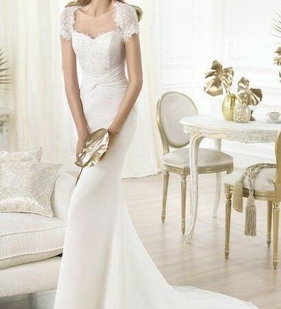 wedding dress 2014, beauty and long wedding dress
