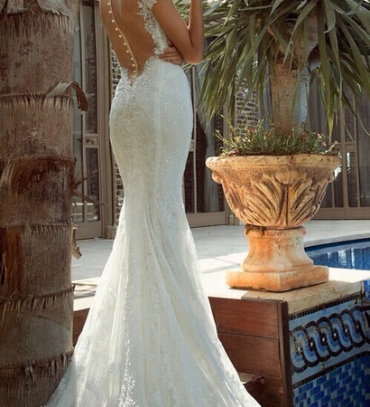 dress, fitted and empire