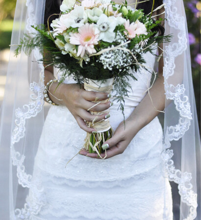 bride, lace and ivory