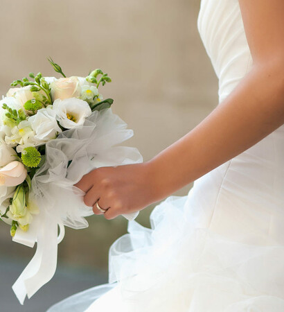 all, dress and flowers