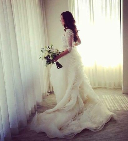 white, wedding dress and beautiful