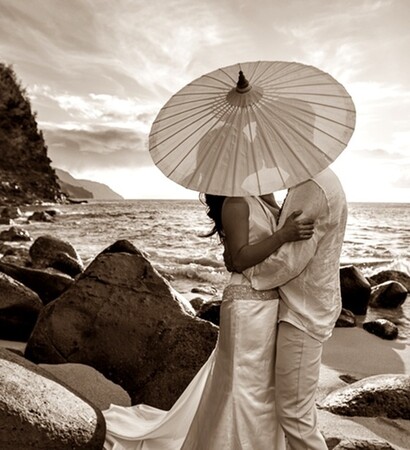 love, beach and rocks