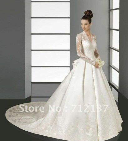 bride, embroidered and lace