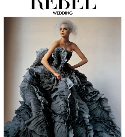 dress, fashion and rebel wedding