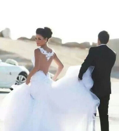 wedding dress, love and white