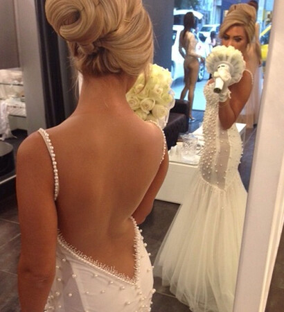 dress, galia lahav and bride