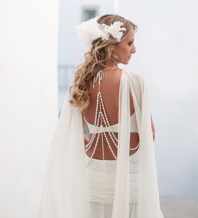 bride, flower and beach