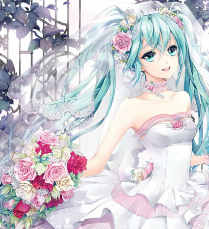 miku hatsune, blue hair and anime girl