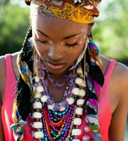 African, beautiful and tribal