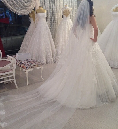 white, try on and dress