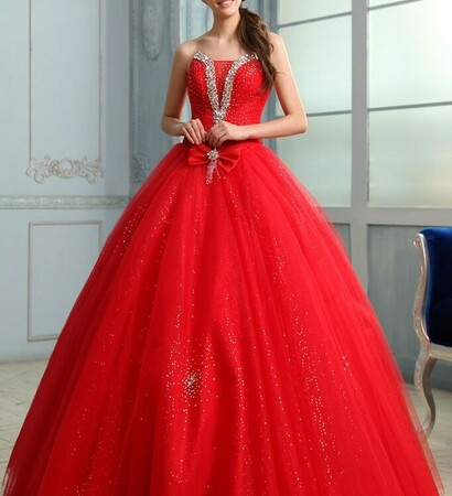 red wedding dress, long wedding dress and dress
