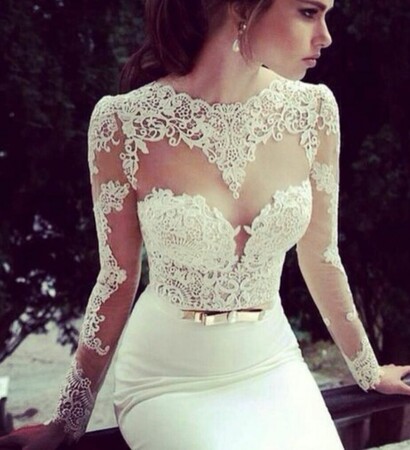 white, weddingdress and beautiful