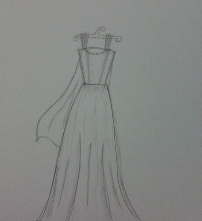 drawing, dress and sketch