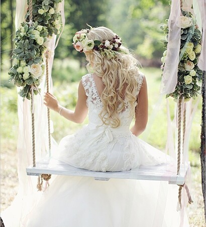 dress, girl and flowers