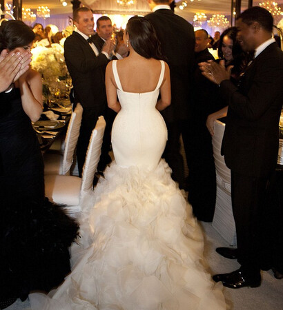 white, kardashian and wedding dress