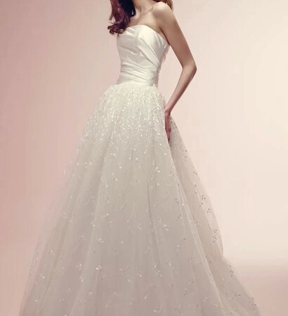 wedding dress, Alessandra and star