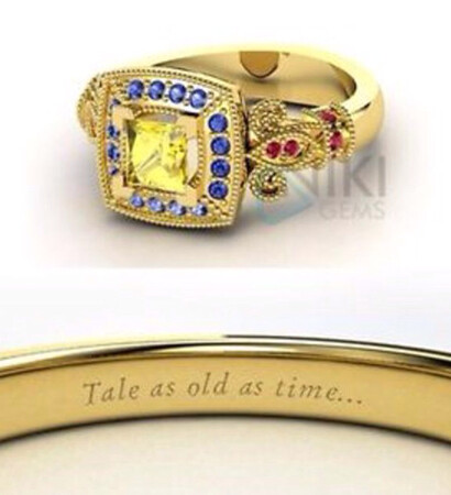 ring, jewelry and beauty and the beast