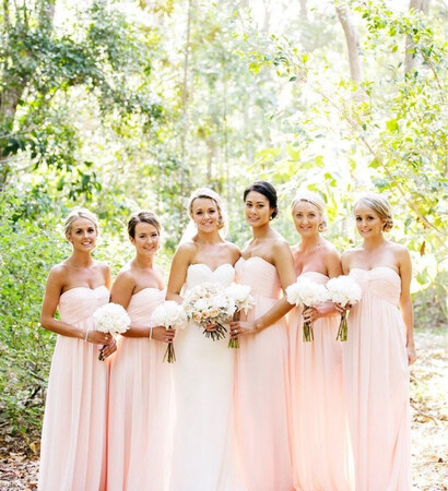 brides maids, white and cute