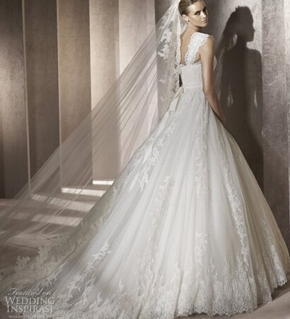 tulle, beautiful and wedding gown