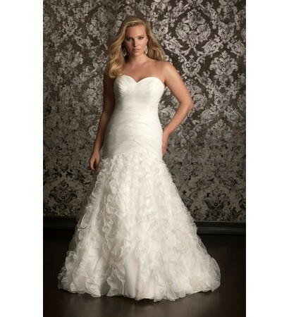 mermaid, wedding gown and strapless