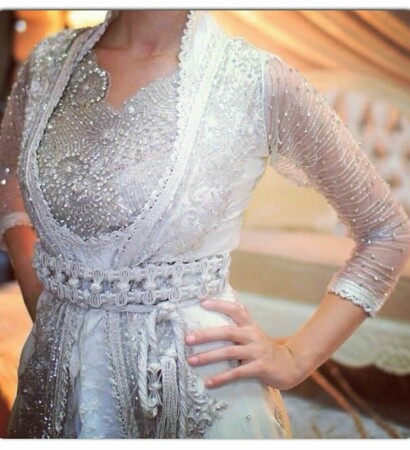 silver, maroccain and dress