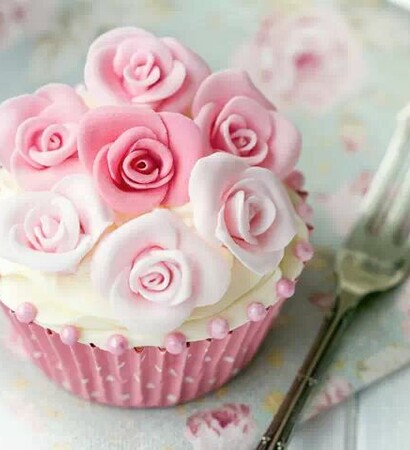 sweetcandy, cupcake and flower
