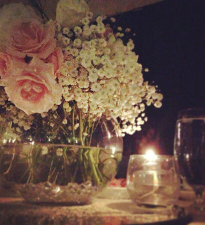 couple, romantic and flowers