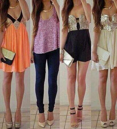 tall, dress and short