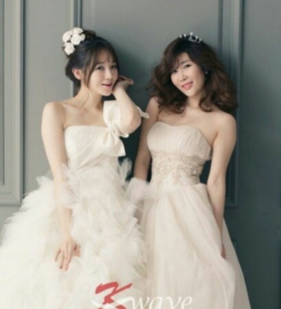 davichi, heroka angle and wedding dresses