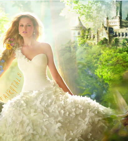 wedding dress, happy ending and fairy tale