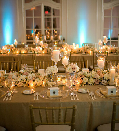 reception, candles and pretty