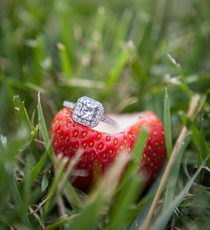 wedding photography, strawberry and lesbian wedding