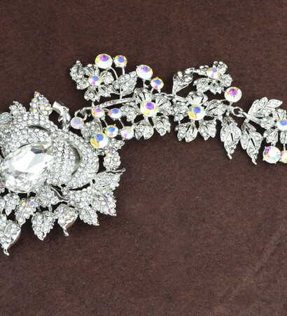 crystal, hair jewelry and clip