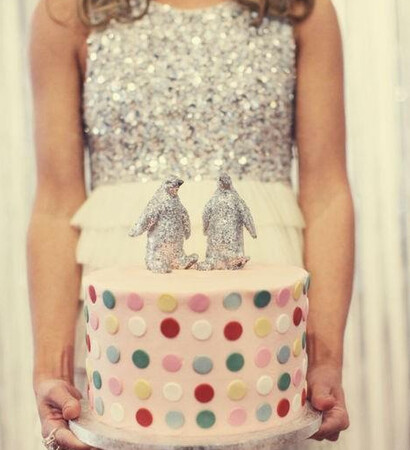 cake, dress and glitter