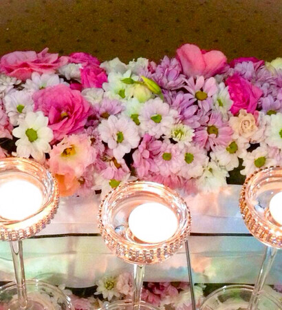 flowers, wow and glass