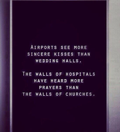 love, airport and prayer
