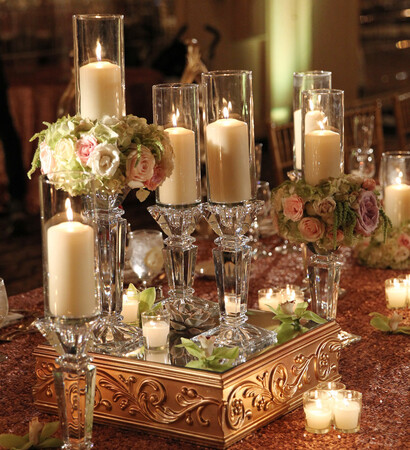 wedding design, mirror box and floral