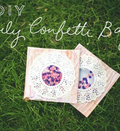 bag, confetti and diy