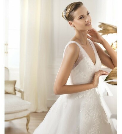 wedding dress, ruffles and bridal gown