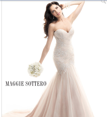 maggie sottero, wedding dress and glamour