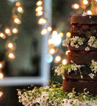chocolate, flowers and cake